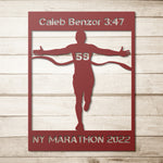 Load image into Gallery viewer, Personalized Marathon Man Metal Wall Art Poster
