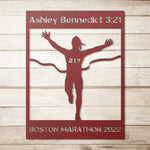 Load image into Gallery viewer, Personalized Marathon Woman Metal Wall Art Poster
