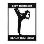 Load image into Gallery viewer, Personalized Martial Arts Girl Metal Wall Art Poster
