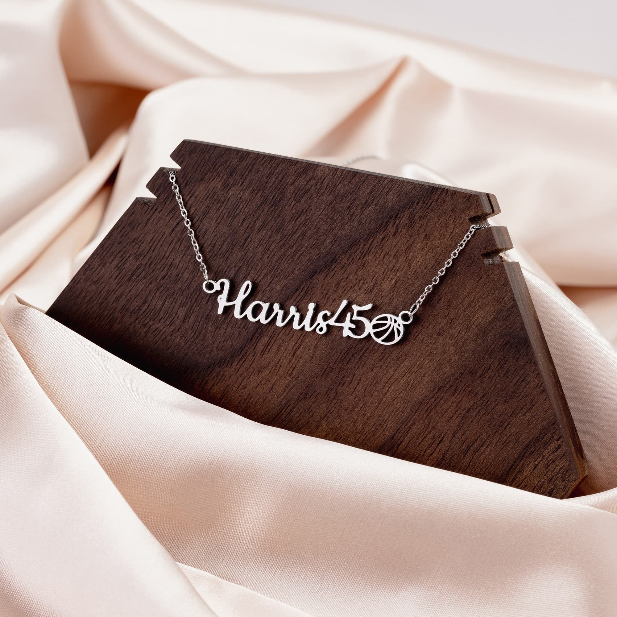 Personalized Sports Mom Name Necklace Gift for Mother's Day