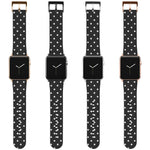 Load image into Gallery viewer, Polka Dot Apple Watch Band Black
