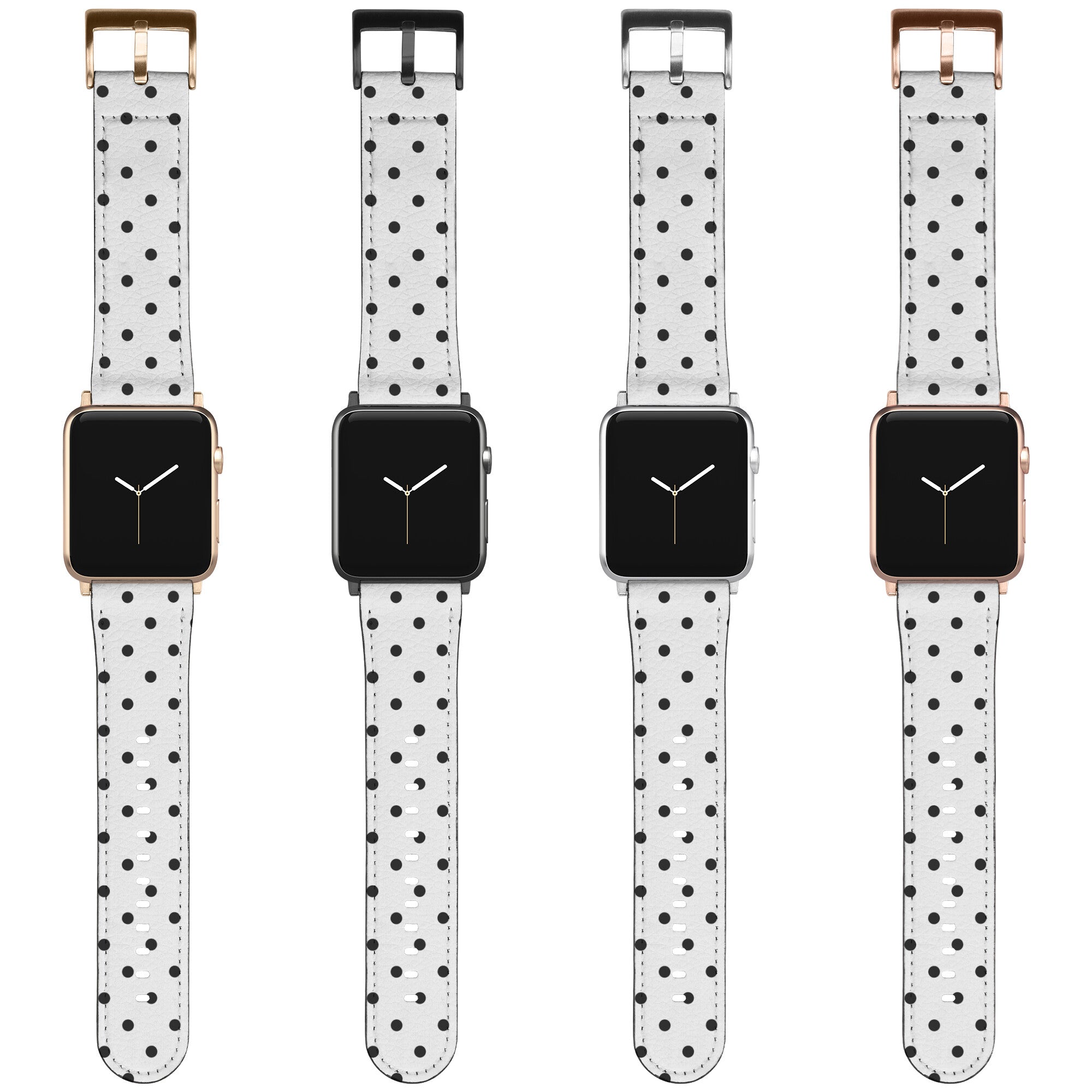 Polka Dot Apple Watch Band Black & White