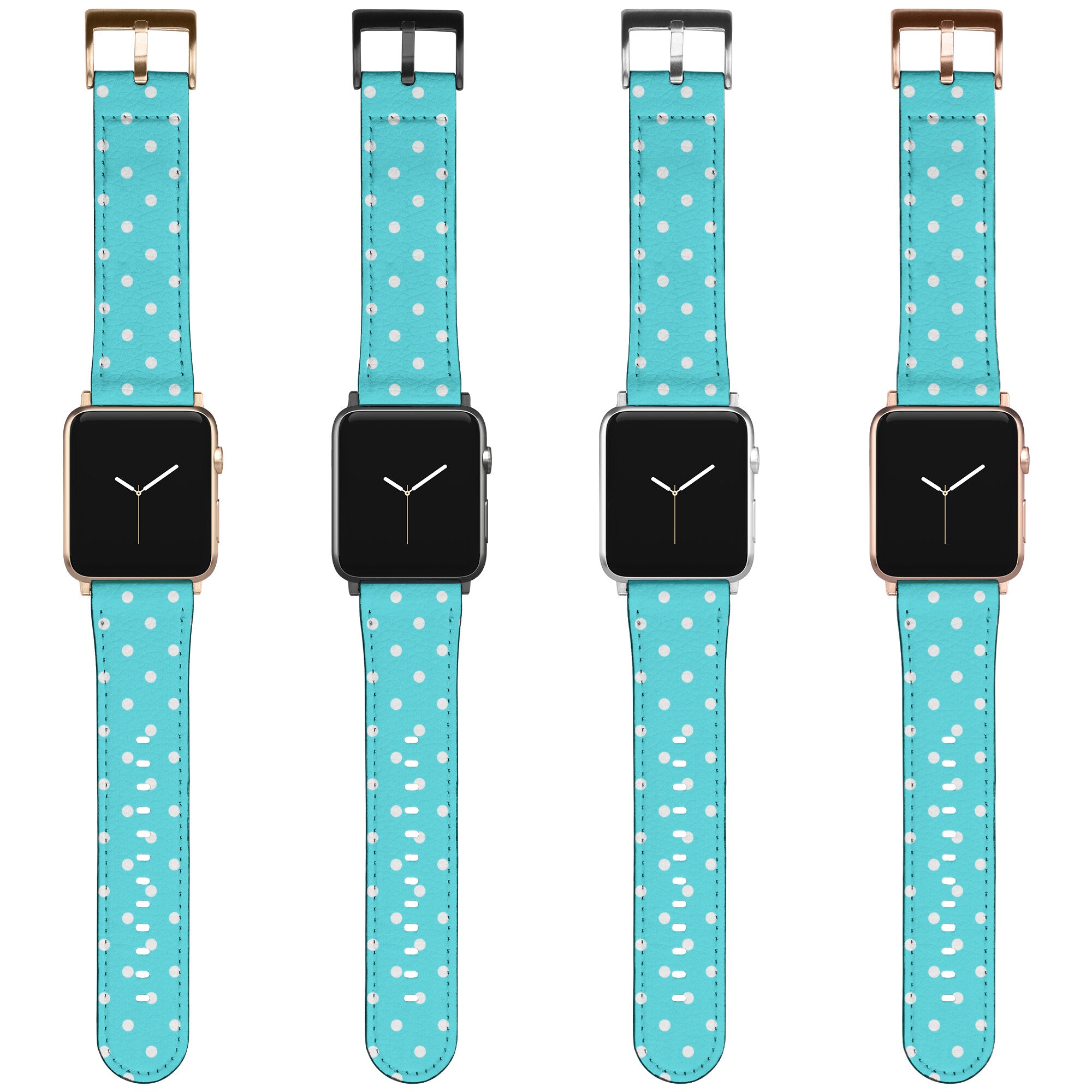 Polka Dot Apple Watch Band Blue