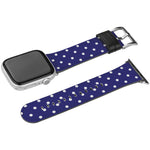 Load image into Gallery viewer, Polka Dot Apple Watch Band Dark Blue
