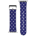 Load image into Gallery viewer, Polka Dot Apple Watch Band Dark Blue
