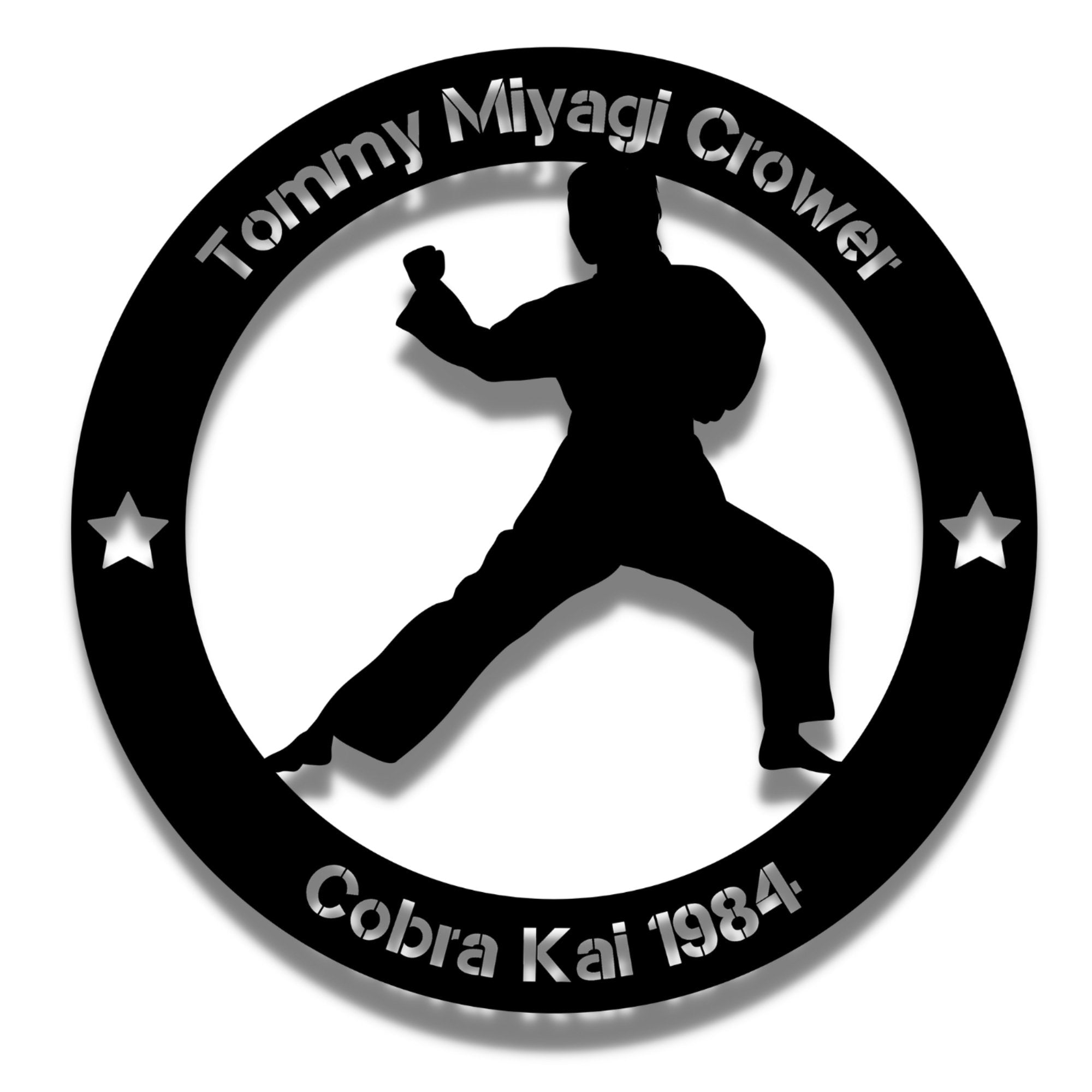 Personalized Karate Boy Metal Wall Art