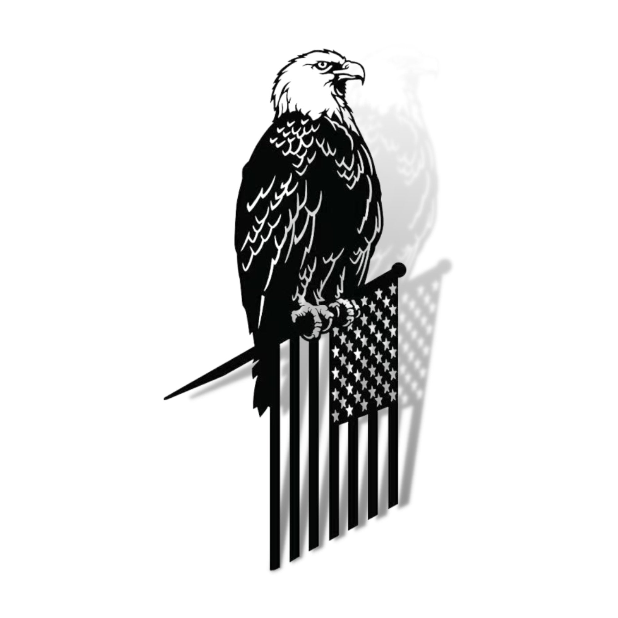 American Eagle Metal Art Spike in black