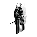 Load image into Gallery viewer, American Eagle Metal Art Spike in black
