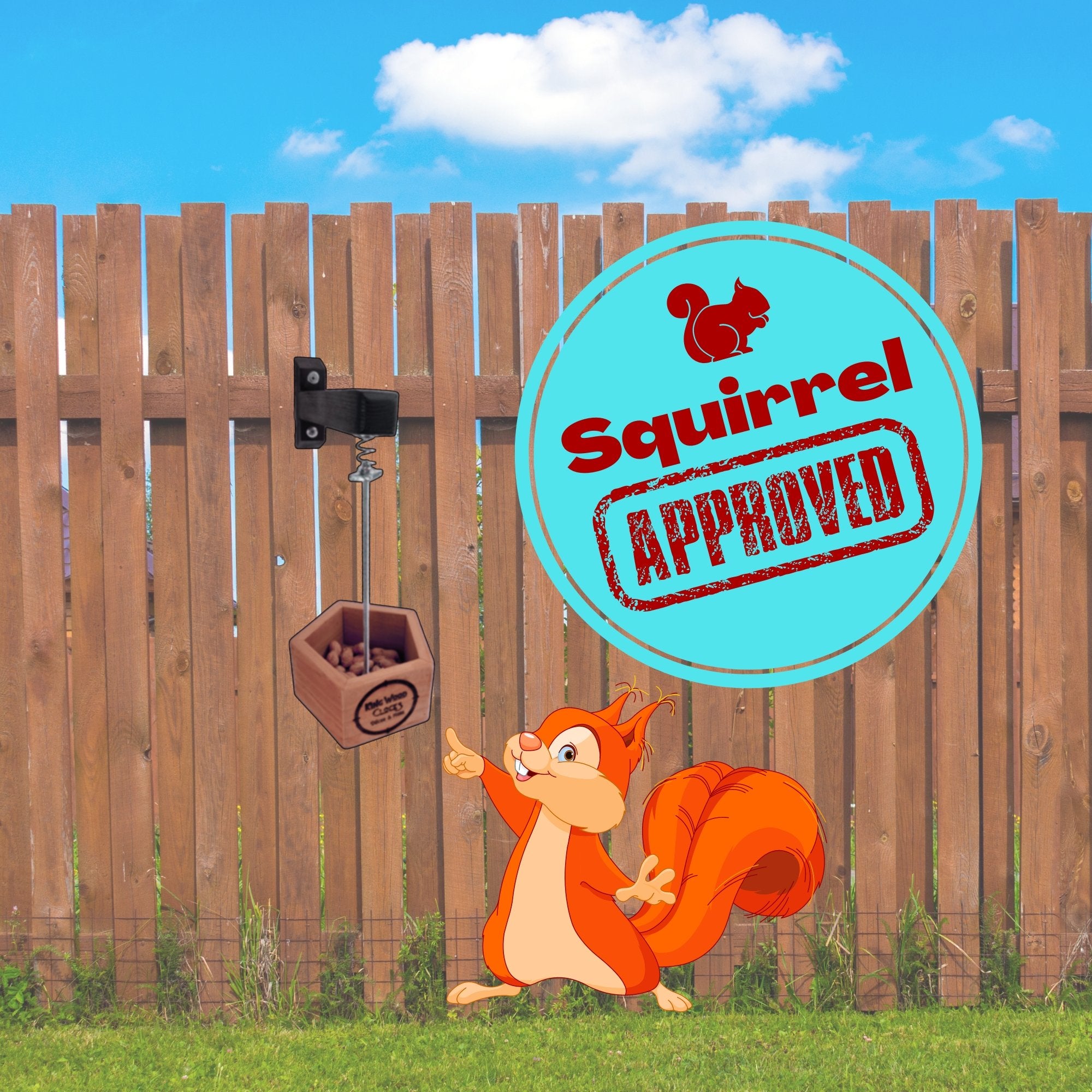 KingWood Nut Basket Squirrel Feeder 2 Pack is squirrel approved
