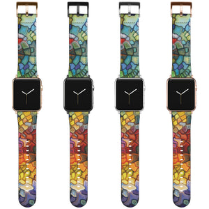 Stained Glass Mosaic Apple Watch Band