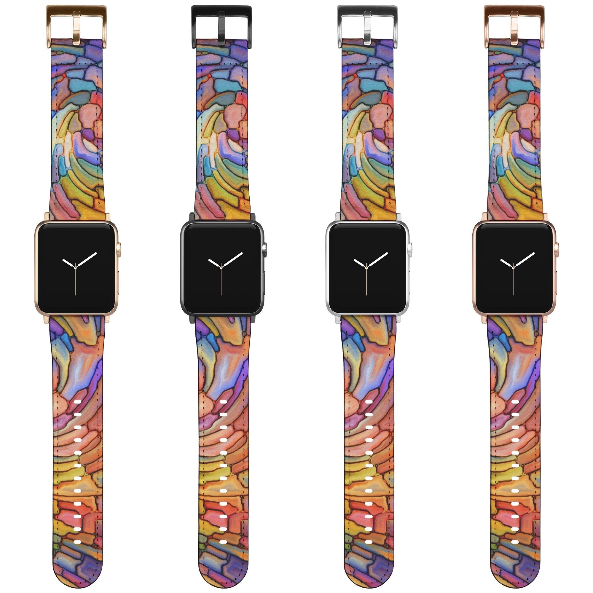 Stained Glass Swirl Apple Watch Band