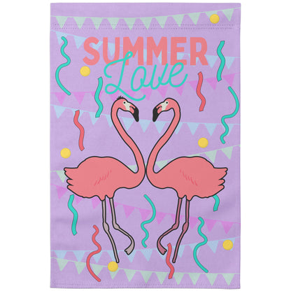 Summer Love Flamingos Yard Banner