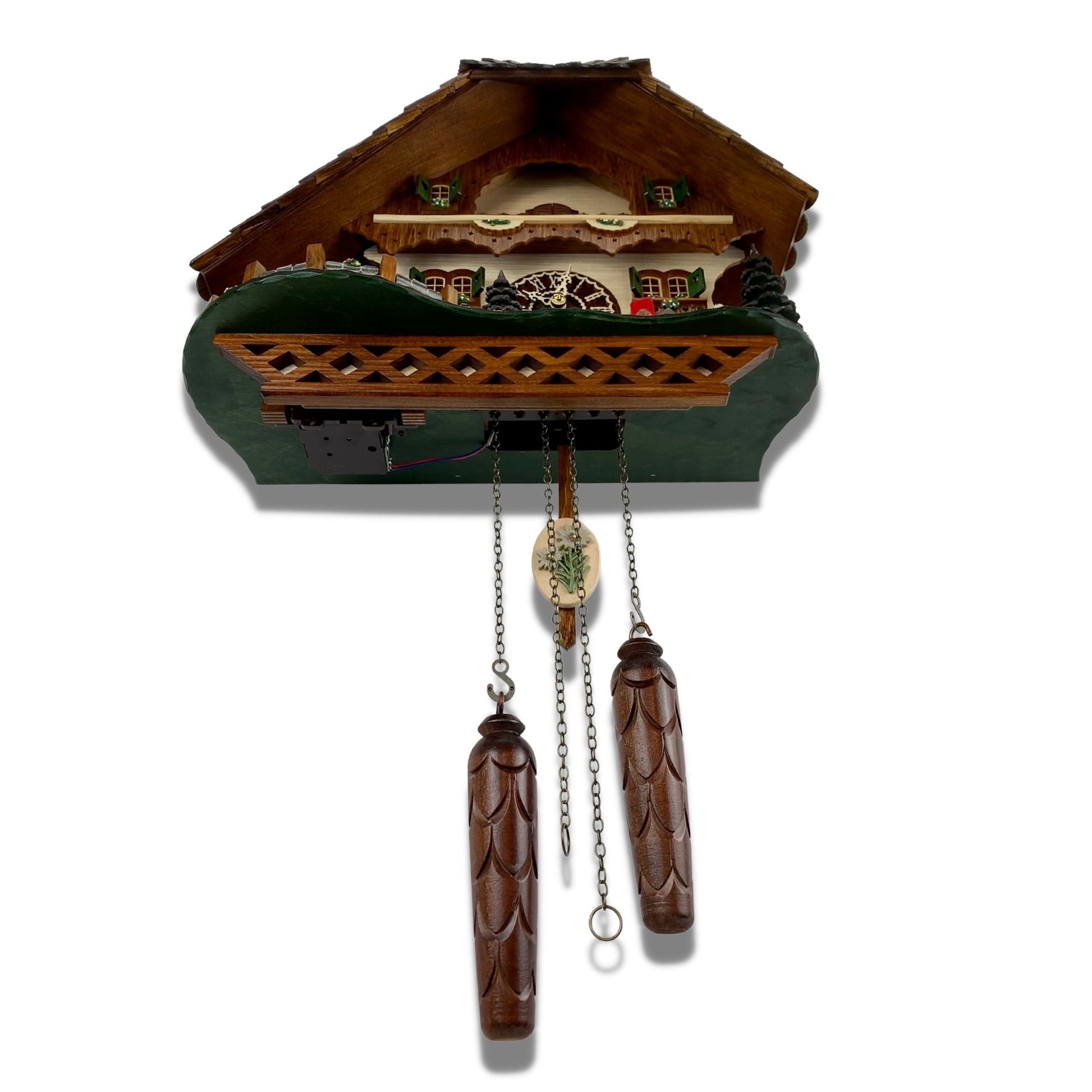 Quartz Train Cuckoo Clock,  Black Forest w/ Music underside