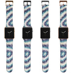 Load image into Gallery viewer, Tye Dye Print Apple Watch Band Blue &amp; Purple
