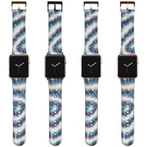 Tye Dye Print Apple Watch Band Blue & Purple