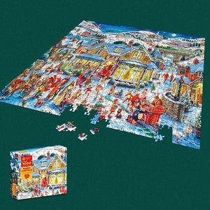 1000 Piece Santa Jigsaw Puzzles on the lawn