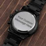 Load image into Gallery viewer, Chronograph Watch in Black, Customizable

