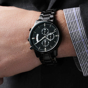 Chronograph Watch in Black