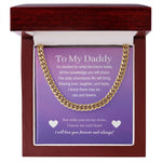 Load image into Gallery viewer, Cuban Link First Time Dad Gift, 14K Gold, To Dad From Girl
