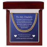 Load image into Gallery viewer, Cuban Link First Time Dad Gift, 14K Gold, To Dad From Boy

