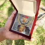 Load image into Gallery viewer, To My Son, Cuban Link Necklace &amp; Card Gift, 14K Gold, Never Lose Sight

