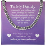 Load image into Gallery viewer, Cuban Link First Time Dad Gift, Stainless Steel, To Dad From Girl
