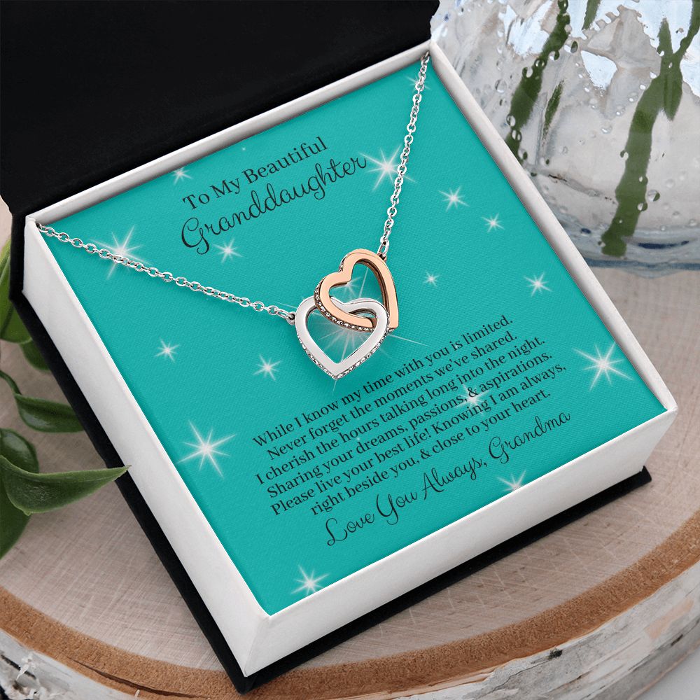 Granddaughter Heart Necklace Gift From Grandparents, Minimalist Heart – We  Are Peacock LLC