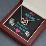 Load image into Gallery viewer, Best mom ever Interlocked hearts necklace luxury box
