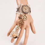 Load image into Gallery viewer, Women&#39;s Retro High-end Lace Ring Gear Clock Bracelet
