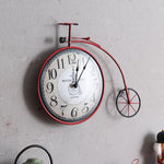 Load image into Gallery viewer, American Retro Bike Clock Wall Mount Cafe
