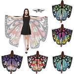 Load image into Gallery viewer, Women Butterfly Wings Shawl Scarves Ladies Nymph Pixie Poncho Costume Accessory
