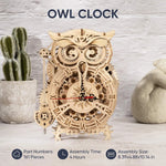 Load image into Gallery viewer, 3D Wooden Owl Clock
