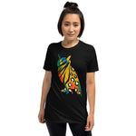 Load image into Gallery viewer, KingWood Jungle Print Short-Sleeve T-Shirt, Unisex in black
