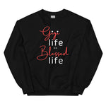 Load image into Gallery viewer, Gigi Life Is A Blessed Life Sweatshirt black
