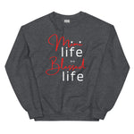 Load image into Gallery viewer, Mimi Life Is A Blessed Life Sweatshirt darg grey
