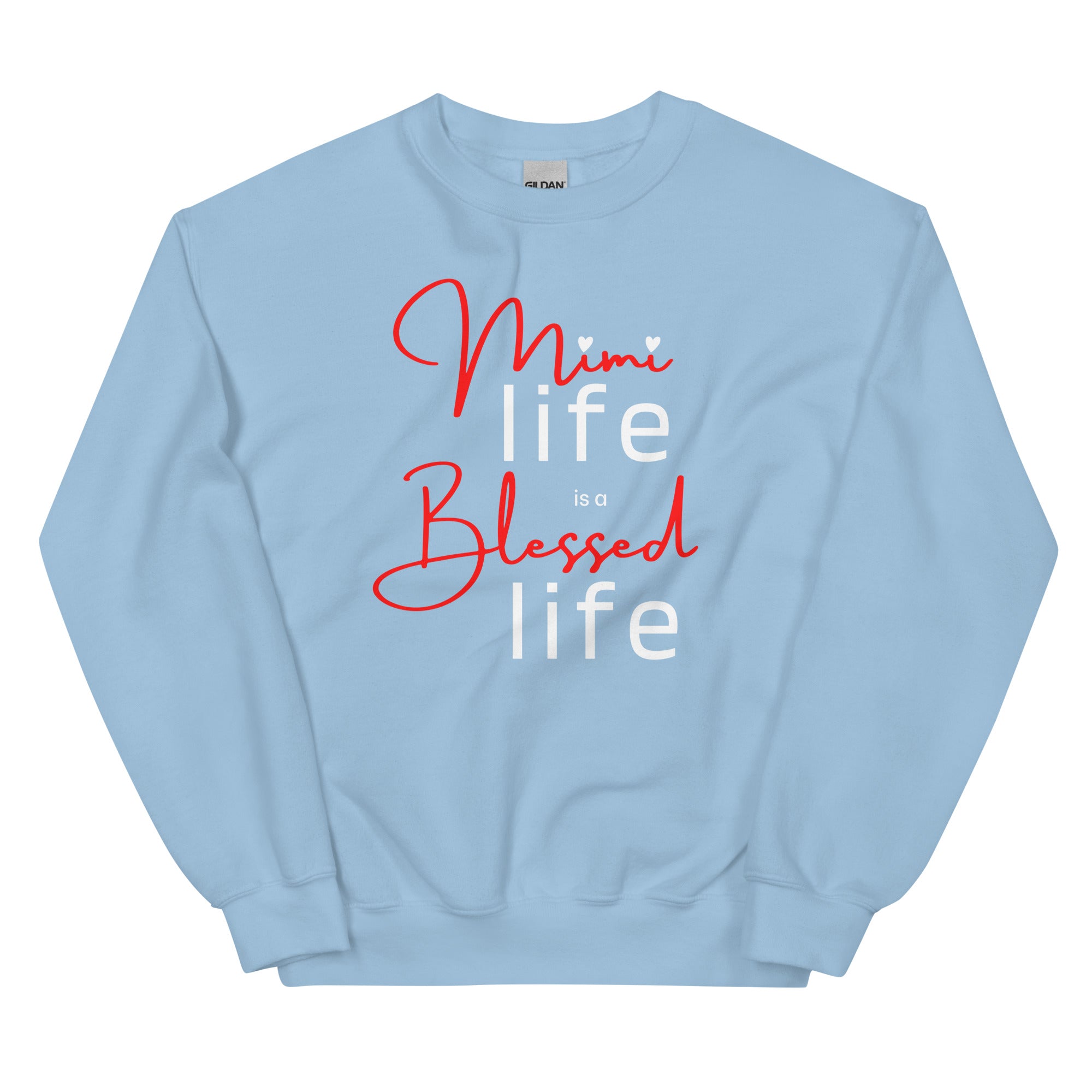 Mimi Life Is A Blessed Life Sweatshirt light blue