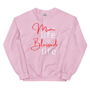 Mimi Life Is A Blessed Life Sweatshirt light pink