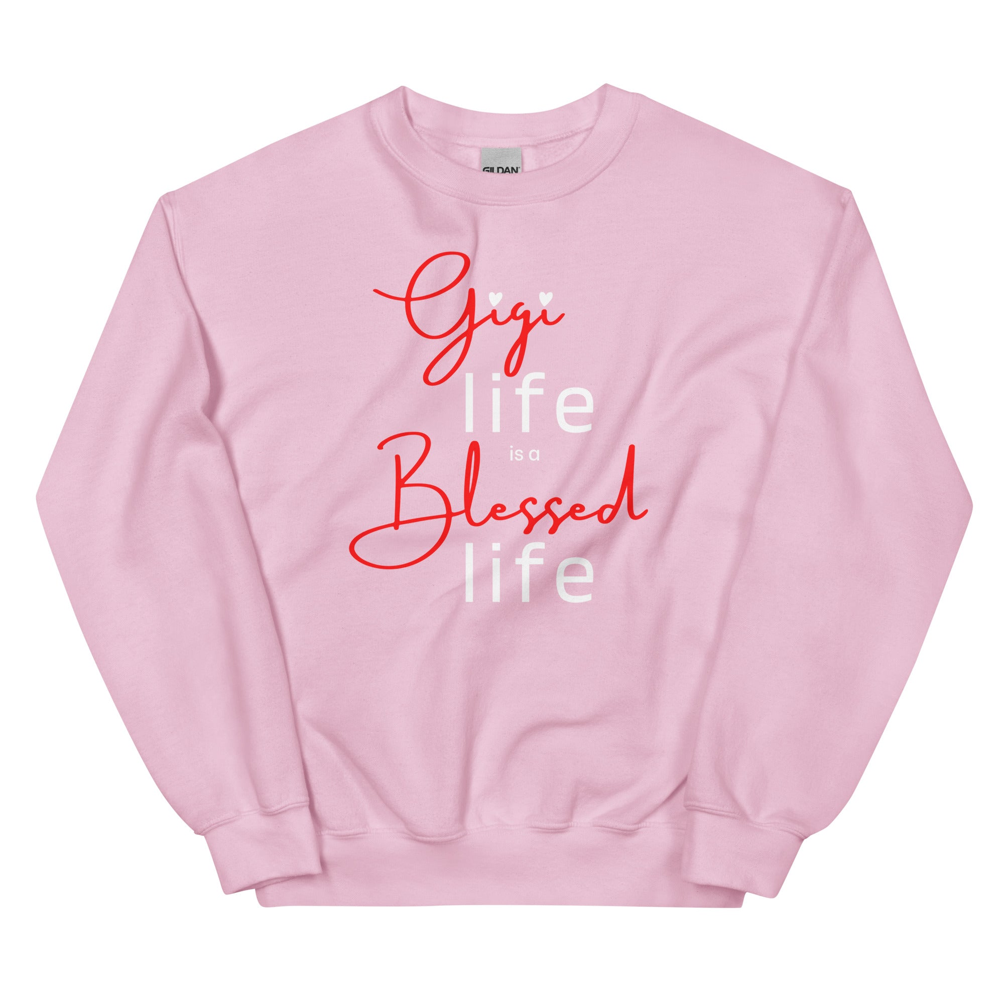 Gigi Life Is A Blessed Life Sweatshirt pink