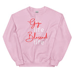 Load image into Gallery viewer, Gigi Life Is A Blessed Life Sweatshirt pink
