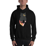Load image into Gallery viewer, Mountain Moonlight Owl Hoodie, Unisex black
